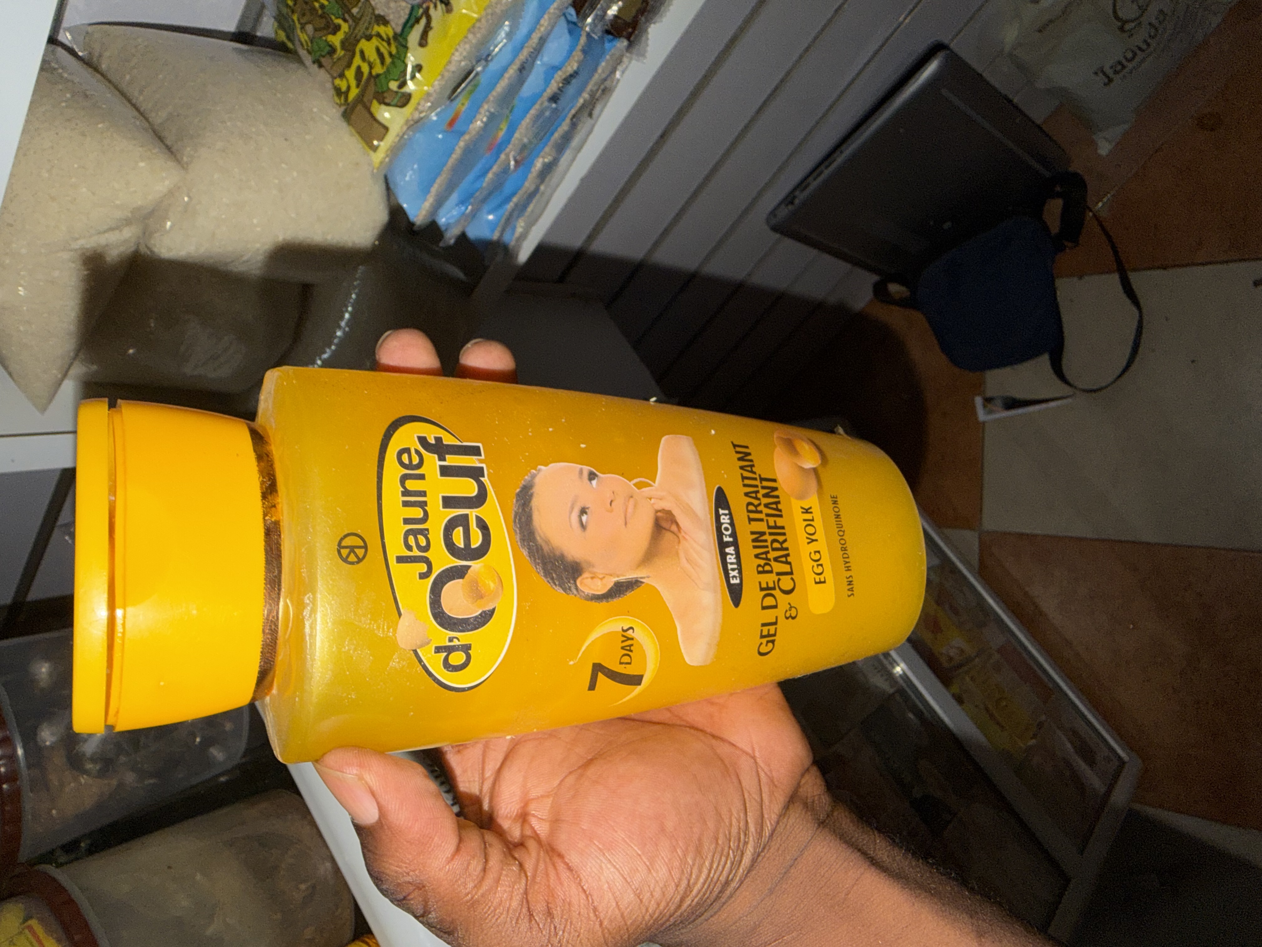 Jaune d’œuf, Gel de bain traitement et clarifiant