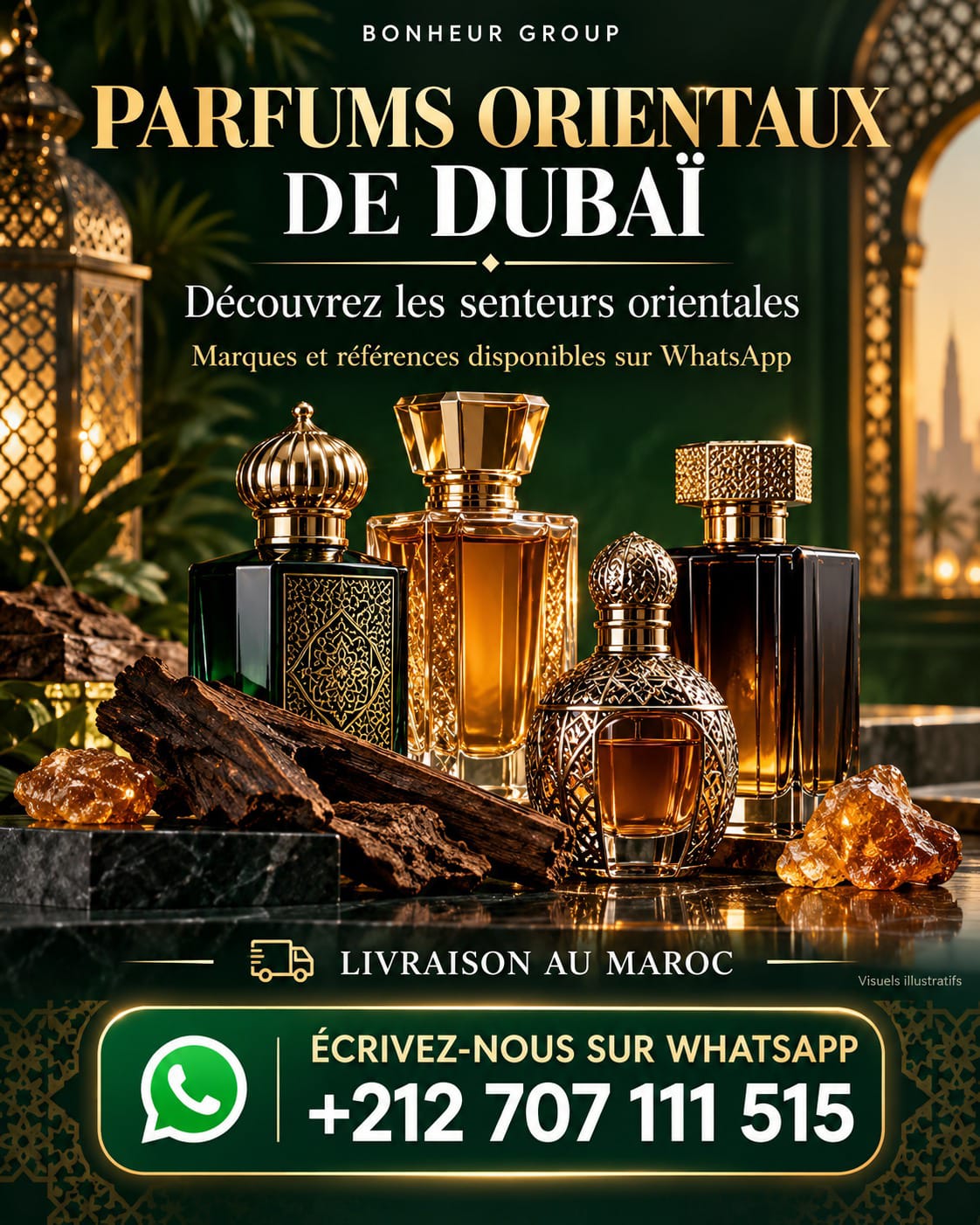 Parfums orientaux de Dubaï