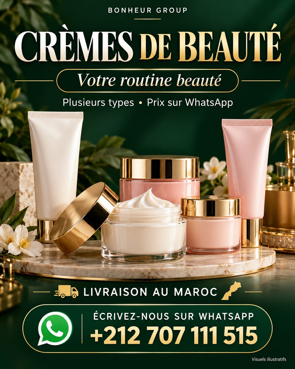 Crèmes de beauté